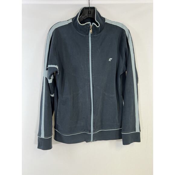 VTG Y2K French Connection Full Zip Sweatshirt Jacket Men’s Sz S - Picture 7 of 9